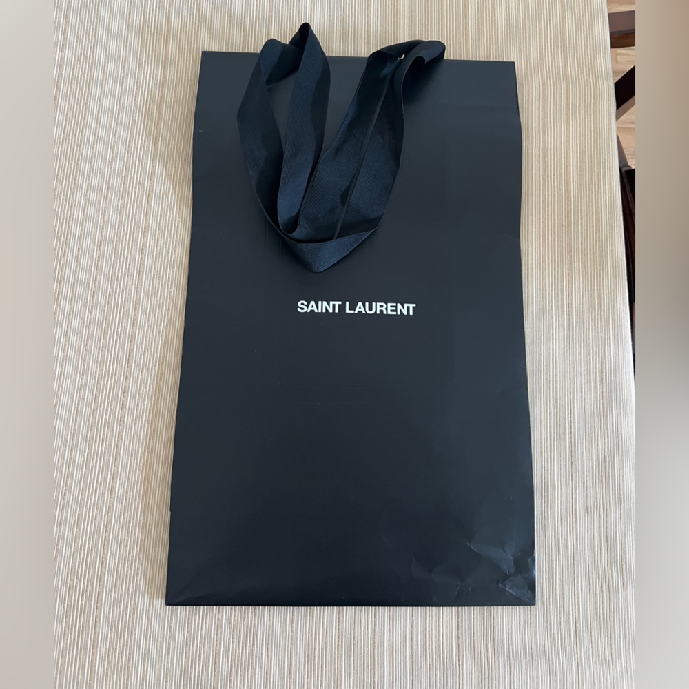 Saint Laurent large paper paper shopping bag